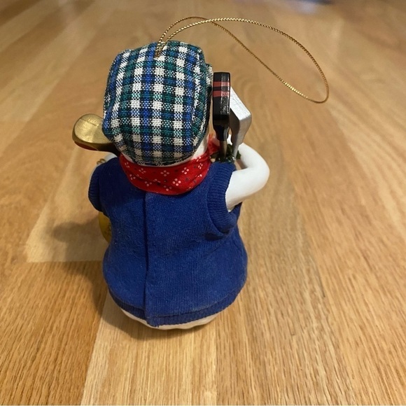 Clothtique Possible Dreams Chip Frozengreen Snowman Golfer Ornament NEW - Picture 6 of 8